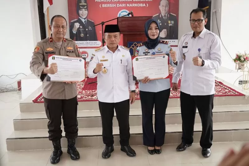 Deklarasi Lapas Bersinar oleh Badan Narkotika Nasional Provinsi (BNNP) Jambi, di Lapas Perempuan Kelas IIB Bukit Baling Kabupaten Muarojambi.