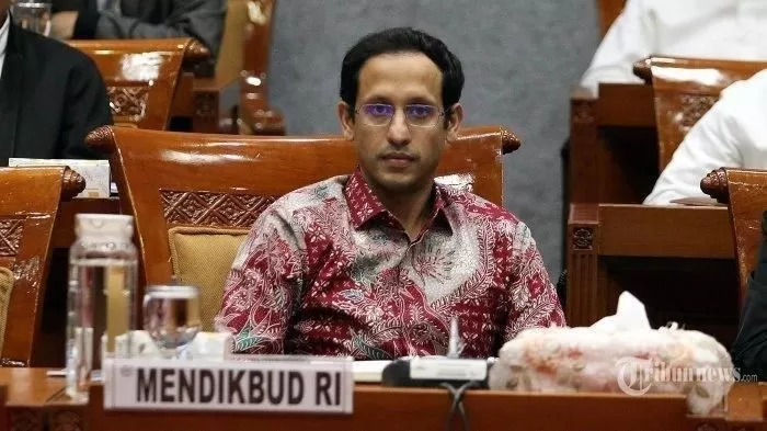Menteri Pendidikan, Kebudayaan, Riset, dan Teknologi (Mendikbudristek) Nadiem Anwar Makarim di Jakarta, Kamis (23/2/2023)