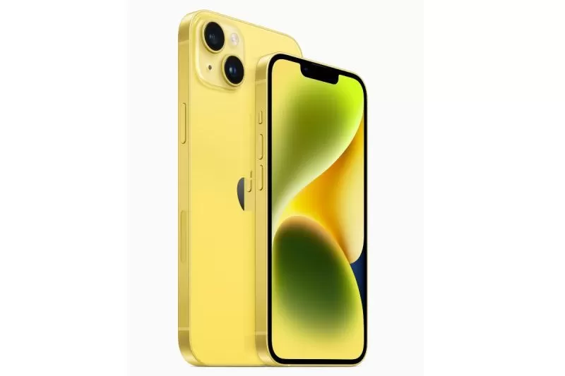Seri iPhone 14 berwarna kuning