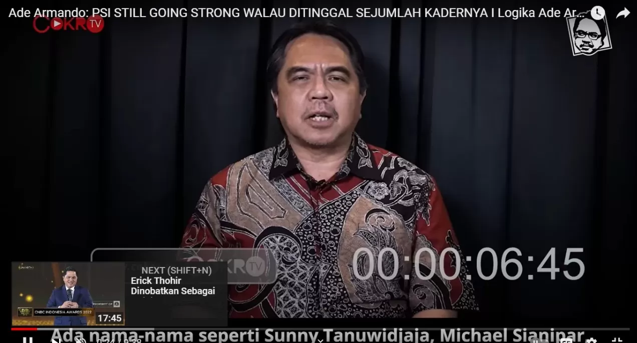 Ditinggal Beberapa Kadernya, Ade Armando : PSI Still Going Strong ...