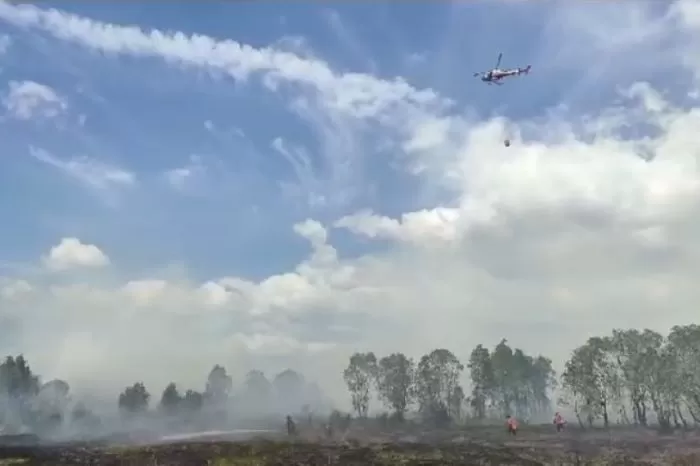 Gunung Lawu Kebakaran, BNPB Kerahkan Helikopter Water Bombing - Jawa Pos