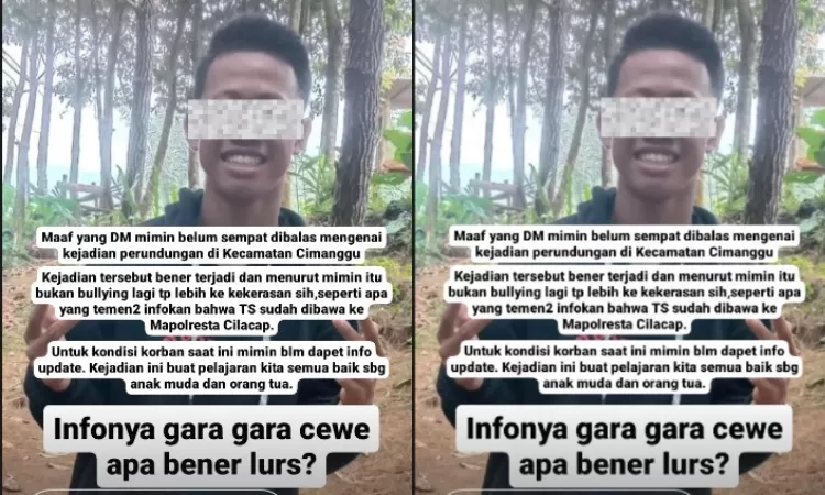 Pelaku Bullying Di SMP 2 Cimanggu Yang Hajar Teman Hingga Terpental ...