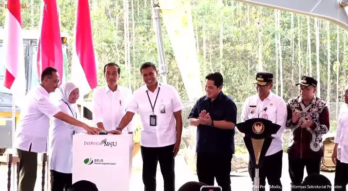 Presiden Jokowi Groundbreaking Kantor BPJS Ketenagakerjaan Di IKN ...