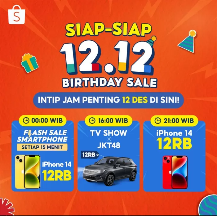 Puncak Shopee 12.12 Birthday Sale Hadirkan Berbagai Promo Menarik, Cek ...