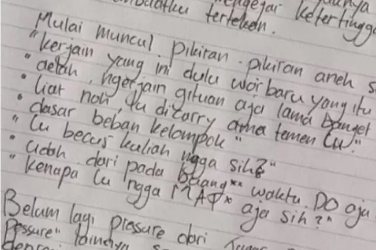 Bikin Merinding, Ini Isi Surat Wasiat Mahasiswi Universitas Brawijaya ...