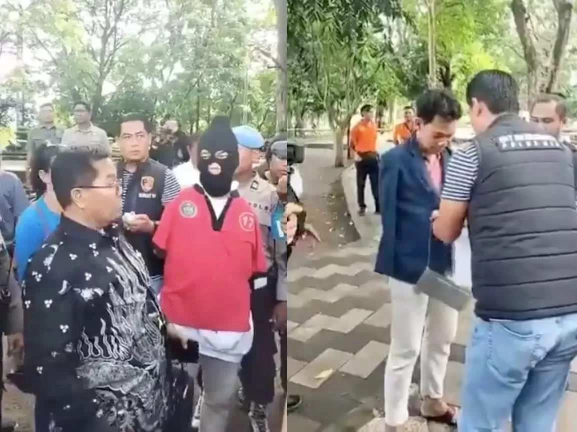 Momen Agus Buntung Diteriaki Oleh Warga Saat Rekonstruksi Kasus Dugaan ...