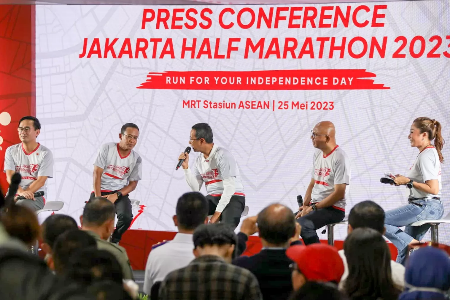 Jakarta half Marathon 2023 dibuka PJ Gubernur DKI Jakarta Heru Budi Hartono