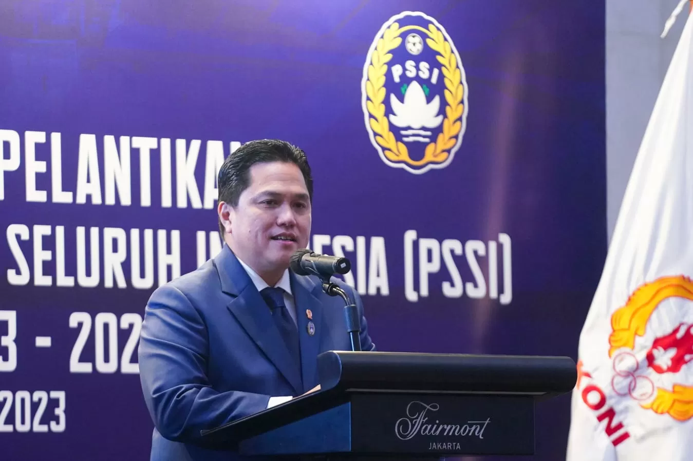 Pengurus PSSI periode 2023-2027 resmi  dilantik  oleh Ketua Umum KONI Pusat di Ballroom Hotel Fairmont, Senayan, Jakarta (Jumat (26/5/2023) (Foto Itimewa)