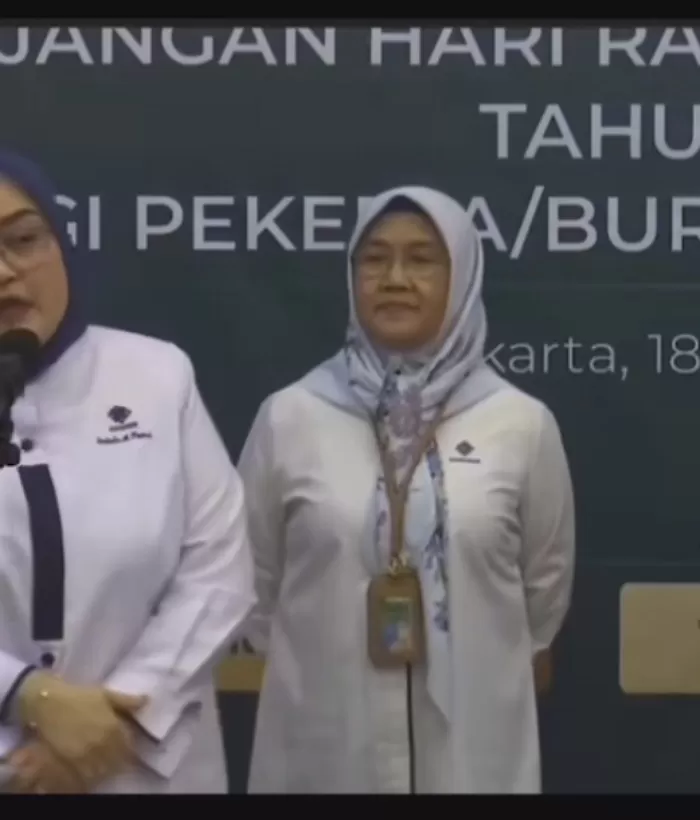 Foto: Kemenaker sampaikan pengemudi Ojol dan kurir dapat THR  (Instagram )