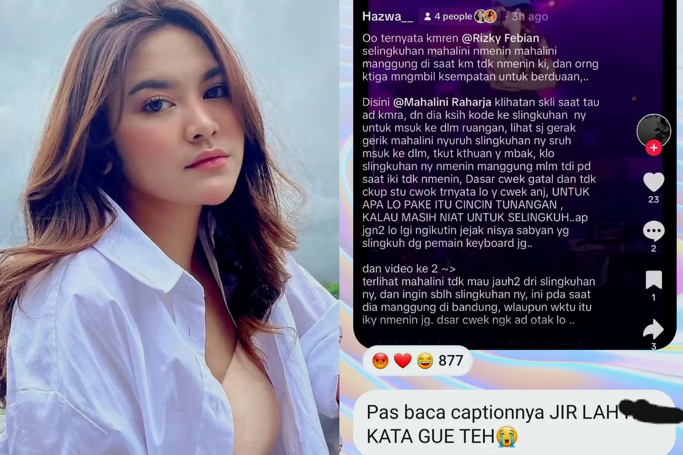 Dituding Selingkuh dari Rizky Febian dengan Pemain Keyboard, Mahalini