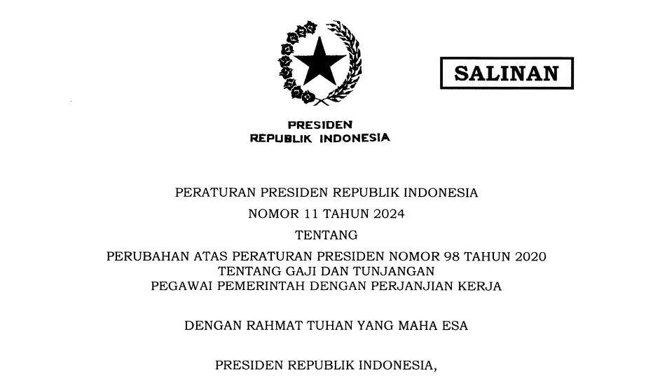 BISA 7 JUTA LEBIH, Tabel Gaji PPPK 2024 Berdasarkan Golongan dan MKG