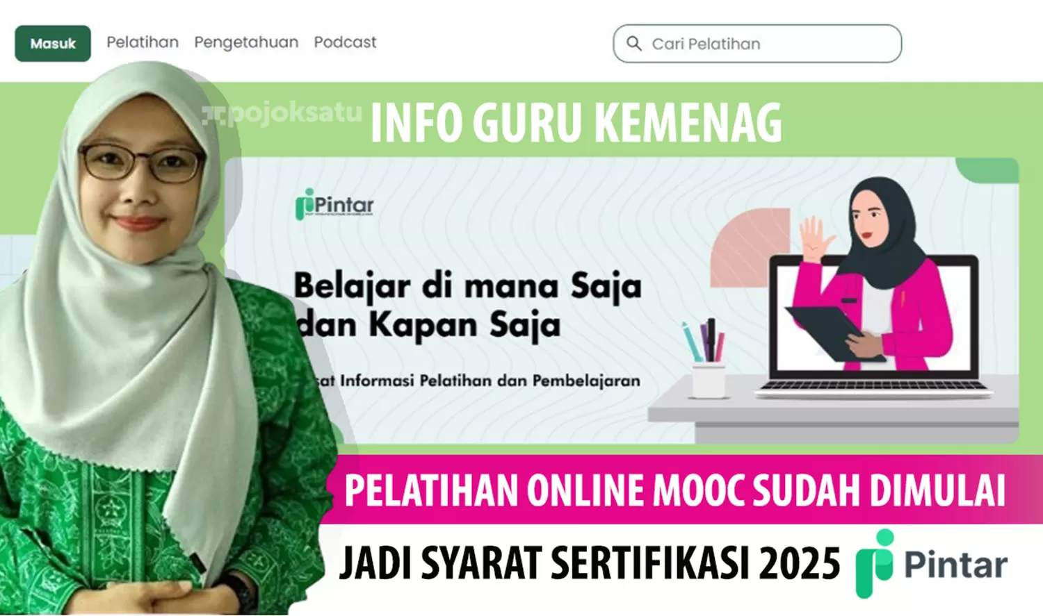 Tak Kalah Seru, Platform PINTAR Kemenag Buka Pelatihan Online MOOC ...