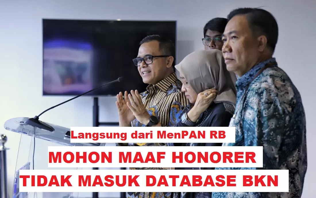 Sudah Dipastikan MenPAN RB, PPPK 2024 Cuma Untuk Honorer Masuk Database ...