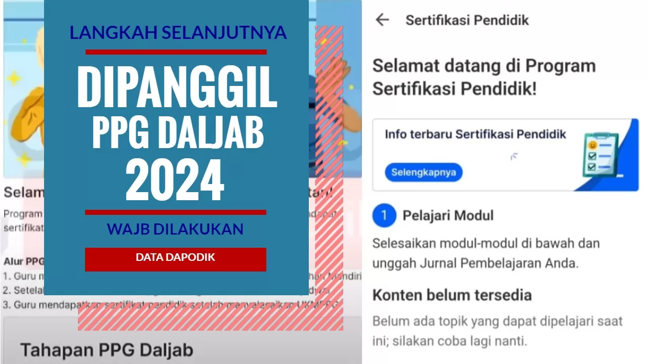 JANGAN SAMPAI DIGESER KANDIDAT LAIN! BAGI YANG DIPANGGIL PPG DALJAB ...