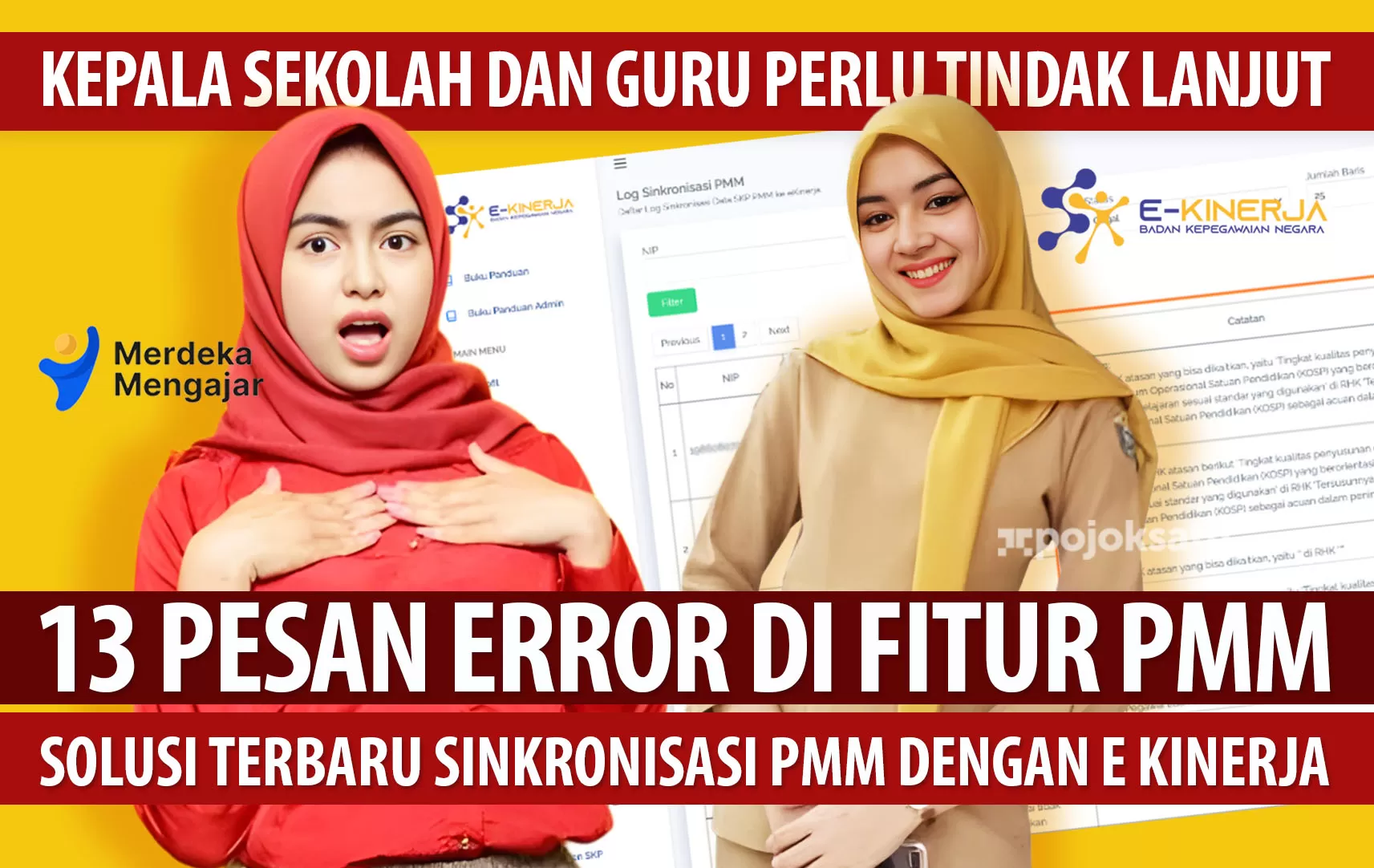 13 PESAN ERROR Di Kepala Sekolah Dan Guru Kendala Sinkronisasi PMM