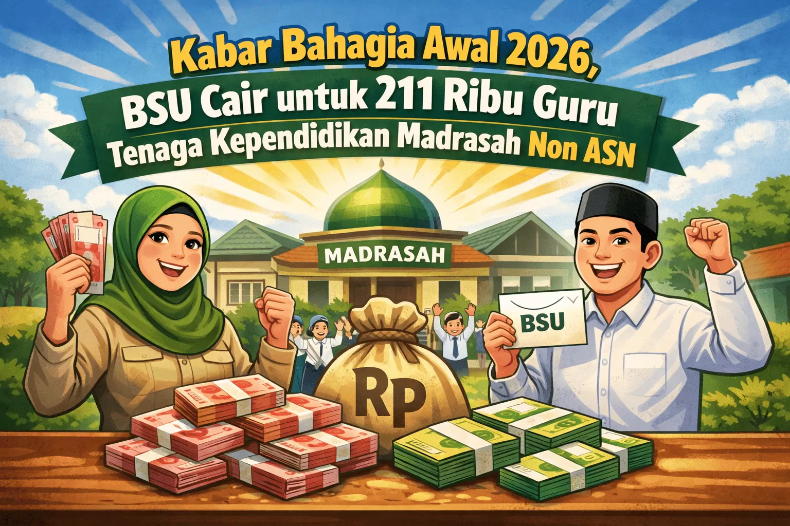 Kabar Bahagia Awal 2026, BSU Cair untuk 211 Ribu Guru Tenaga ...