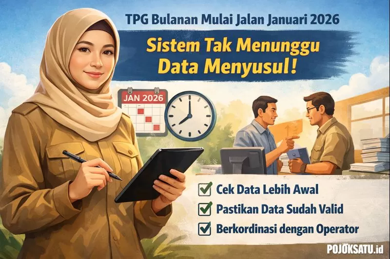 TPG Bulanan Mulai Jalan Januari 2026, Sistem Tak Menunggu Data Menyusul ...