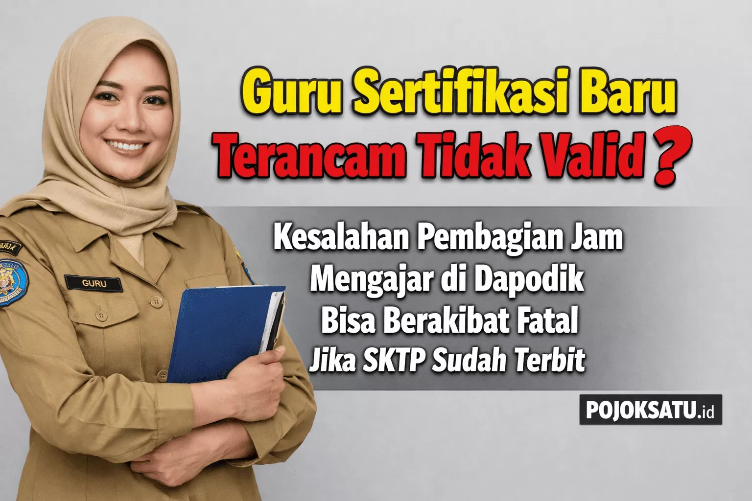 Sktp Guru Sertifikasi Baru Terancam Tidak Valid? Kesalahan Pembagian Jam ...