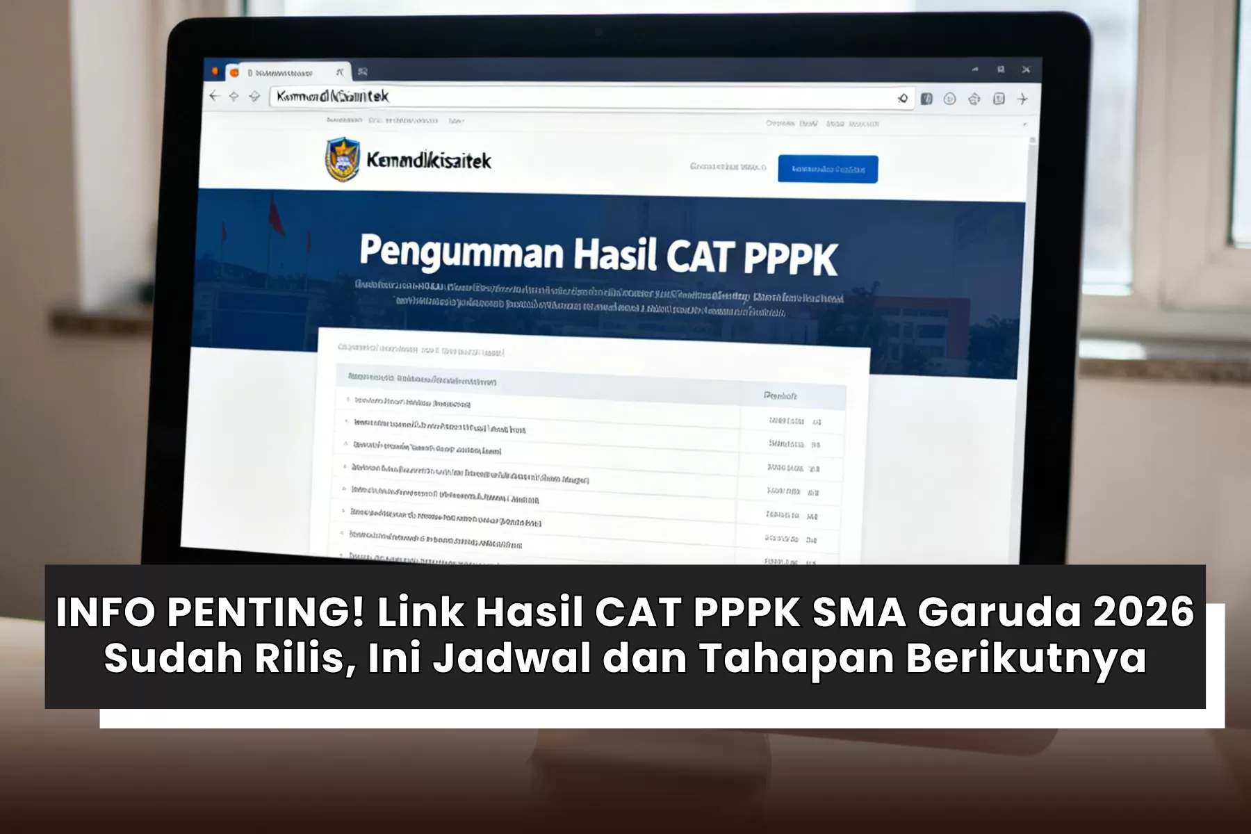 INFO PENTING! Link Hasil CAT PPPK SMA Garuda 2026 Sudah Rilis, Ini ...