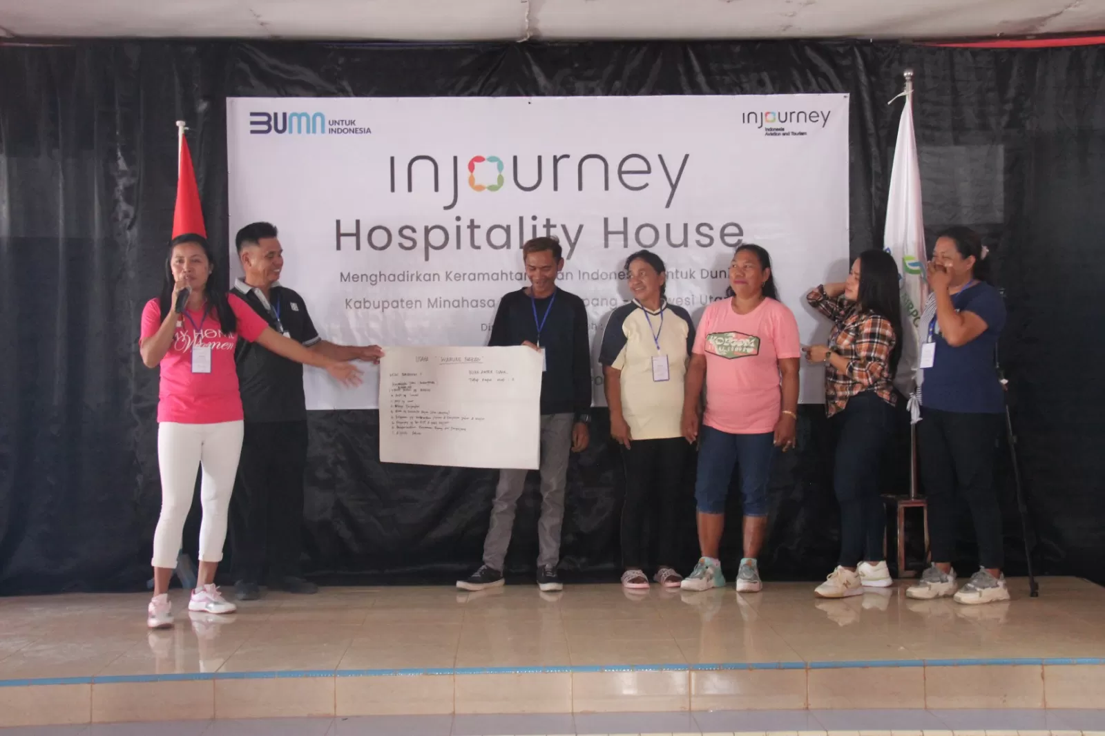 InJourney gelar pelatihan hospitality mindset bagi masyarakat melalui InJourney Hospitality House (IHH) di Destinasi Pariwisata Super Prioritas (DPSP) Likupang, Sulawesi Utara. (DOK.InJourney)