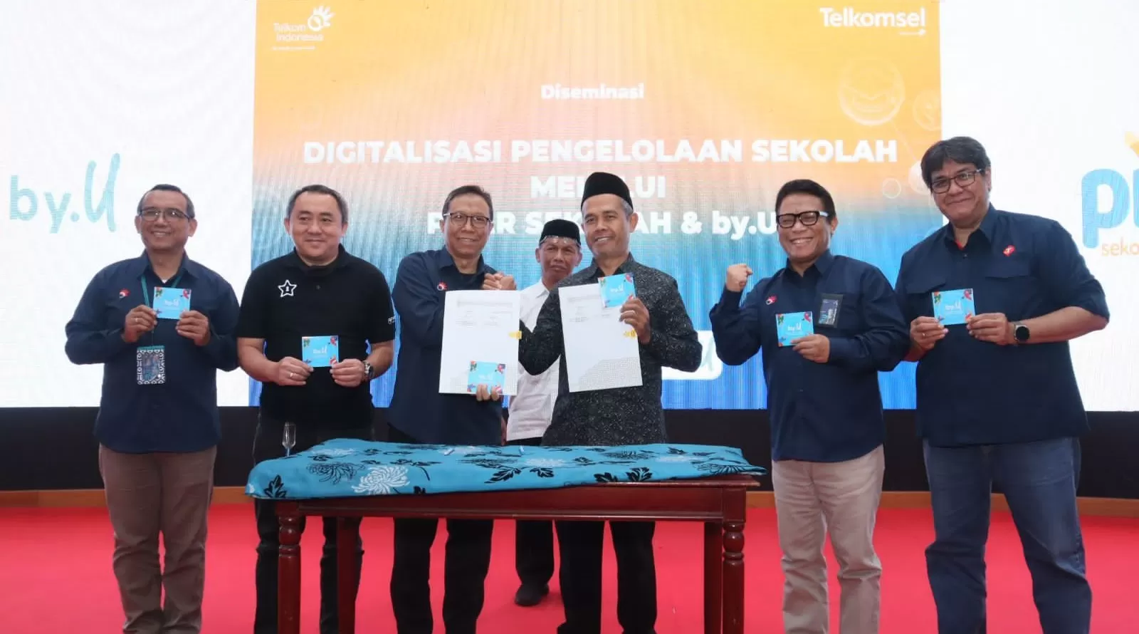 Acara diseminasi bertajuk Digitalisasi Pengelolaan Sekolah Melalui Pijar Sekolah dan by.U. di Telkom Corporate University Center Bandung (Dok.Telkom)