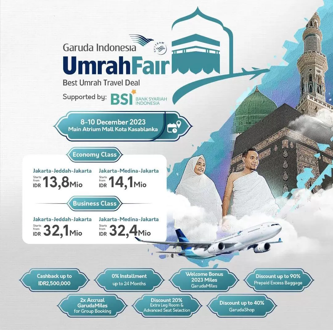 Garuda Indonesia Umrah Travel Fair Telah Digelar, Ada Beragam Promo ...