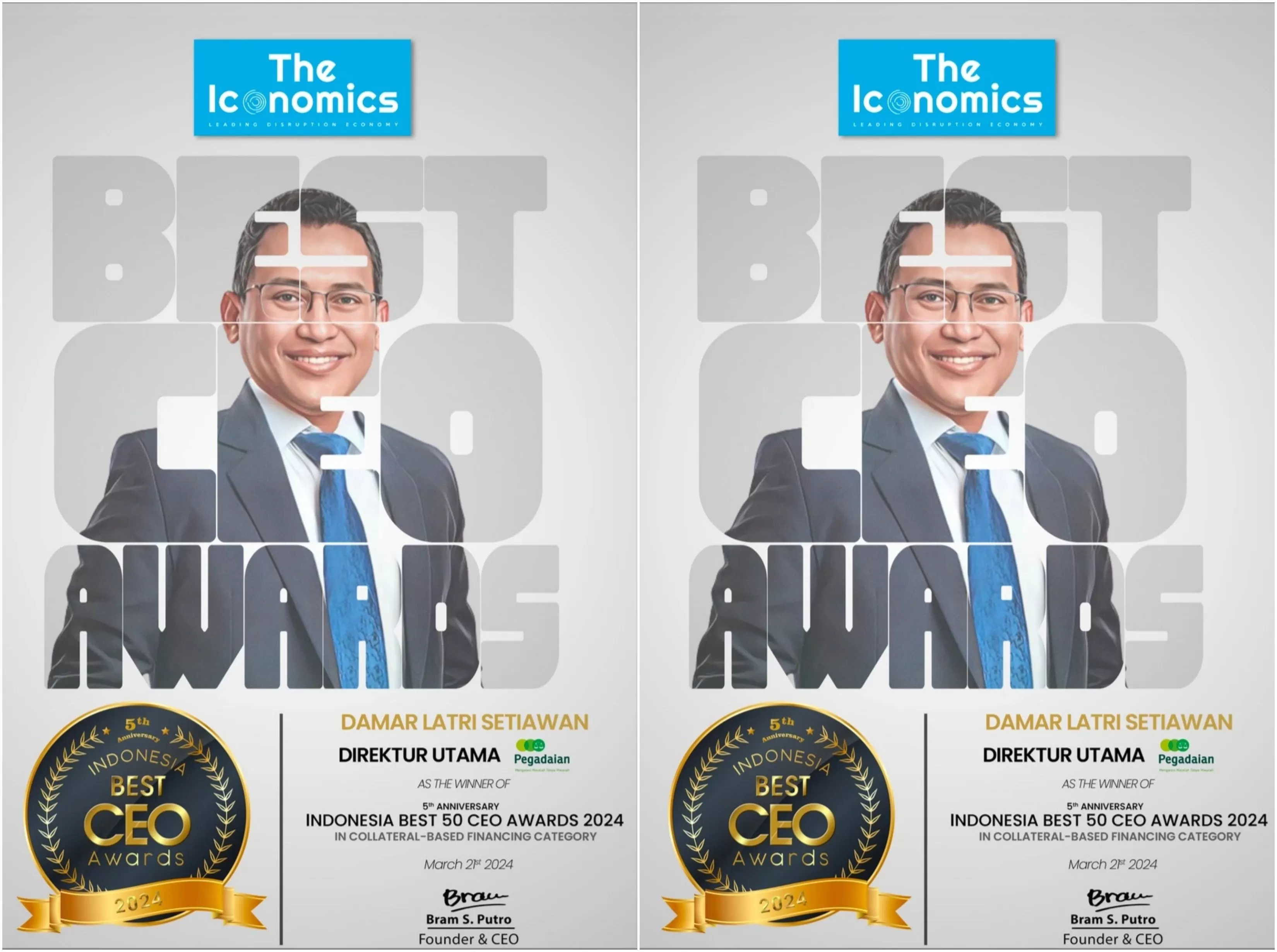 Direktur Utama Pegadaian Dinobatkan Sebagai Indonesia Best 50 CEO 2024 ...