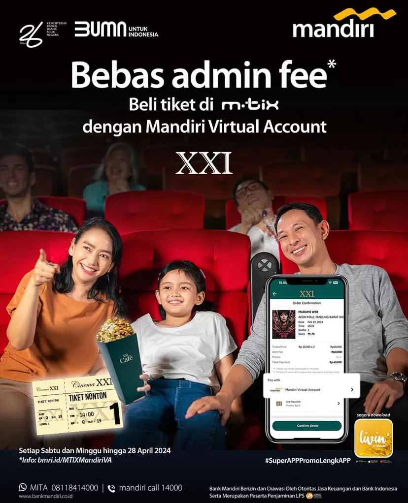 Bayar Pakai Mandiri Virtual Account, Beli Tiket Nonton XXI Di Aplikasi ...