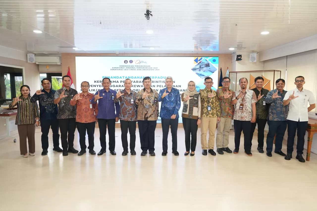 PELNI dan Kemenhub resmi menandatangani kerja sama terpadu pelayaran perintis dan PSO 2026 untuk memperkuat layanan transportasi laut nasional. (Dok. PELNI)