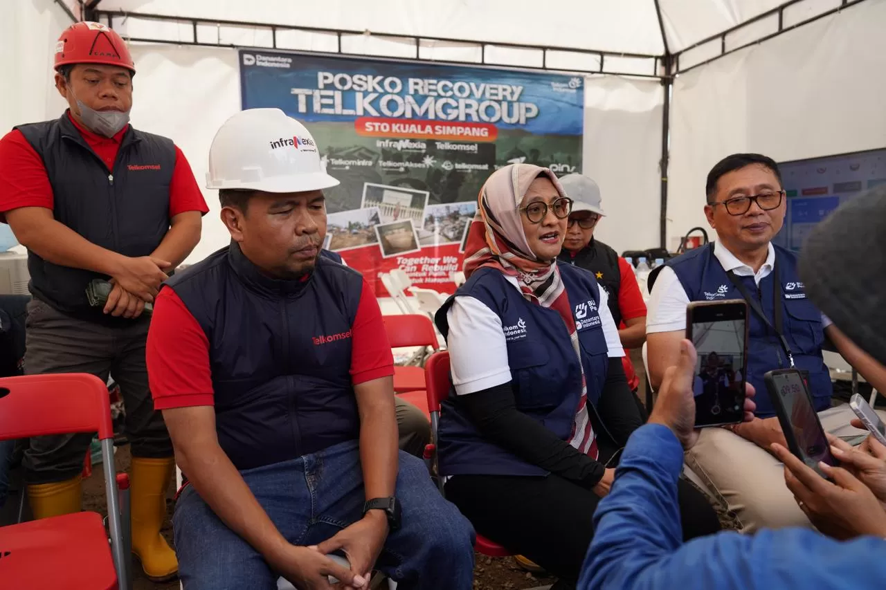 TelkomGroup perkuat konektivitas digital Huntara sekaligus fokus lanjutkan pemulihan jaringan dan layanan di Aceh yang telah mencapai 95%. (Dok. Telkom)