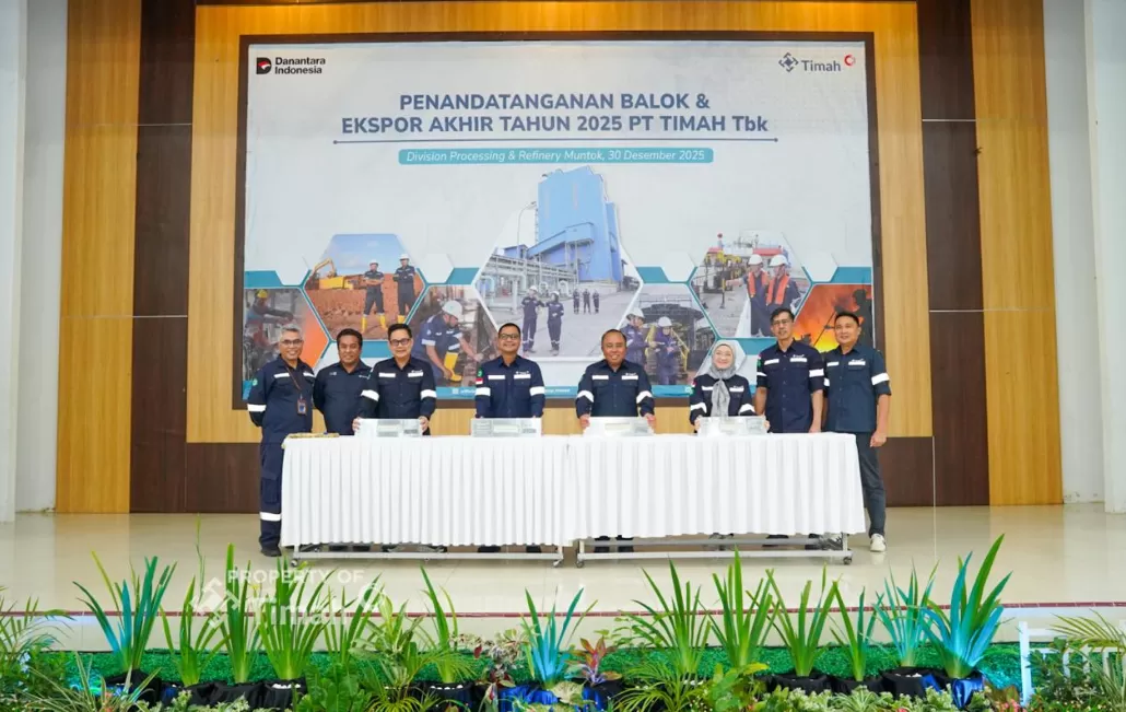 PT TIMAH Tbk menutup 2025 dengan ekspor 1.765 ton timah, penguatan sinergi, inovasi, dan optimisme menghadapi kinerja 2026. (Dok. PT Timah)