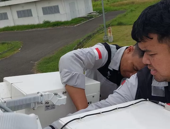 Len Industri perkuat operasi radar cuaca BMKG selama Nataru, mendukung keselamatan publik dan kemandirian teknologi nasional. (Dok. len.co.id)