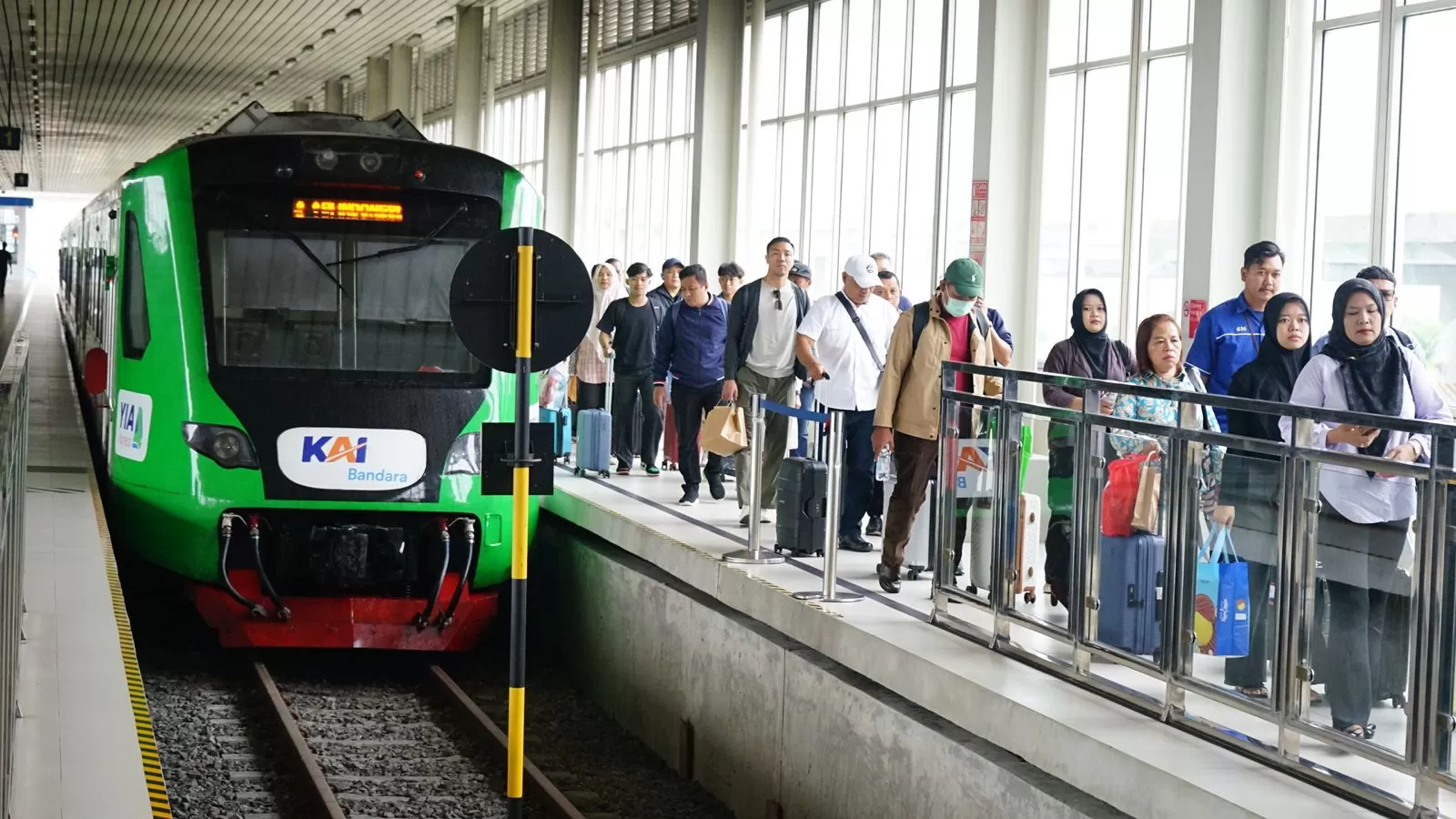 KAI Bandara Yogyakarta mencatat 2,8 juta penumpang sepanjang 2025, tumbuh 4,9 persen didorong layanan YIA Xpress dan PSO. (Dok. KAI Bandara)