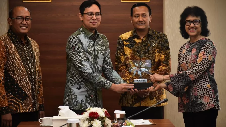 BP2SDM Kemenhut menjalin kerja sama strategis dengan Yayasan Pertamina (Pertamina Foundation) tentang Optimalisasi Fungsi Kawasan Hutan dengan Tujuan Khusus (KHDTK). (DOK. Kemenhut)