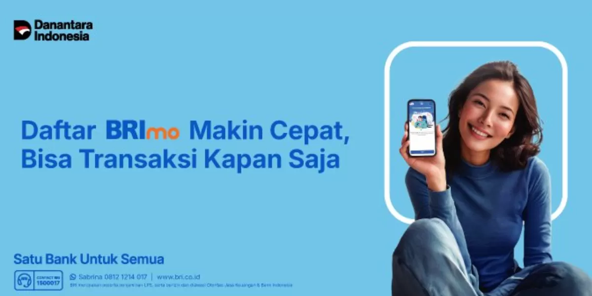 Cara daftar BRImo terbaru kini makin mudah dan praktis. Registrasi berlaku seluruh Indonesia mulai 7 Januari 2026 tanpa batas waktu. (Dok. BRI)