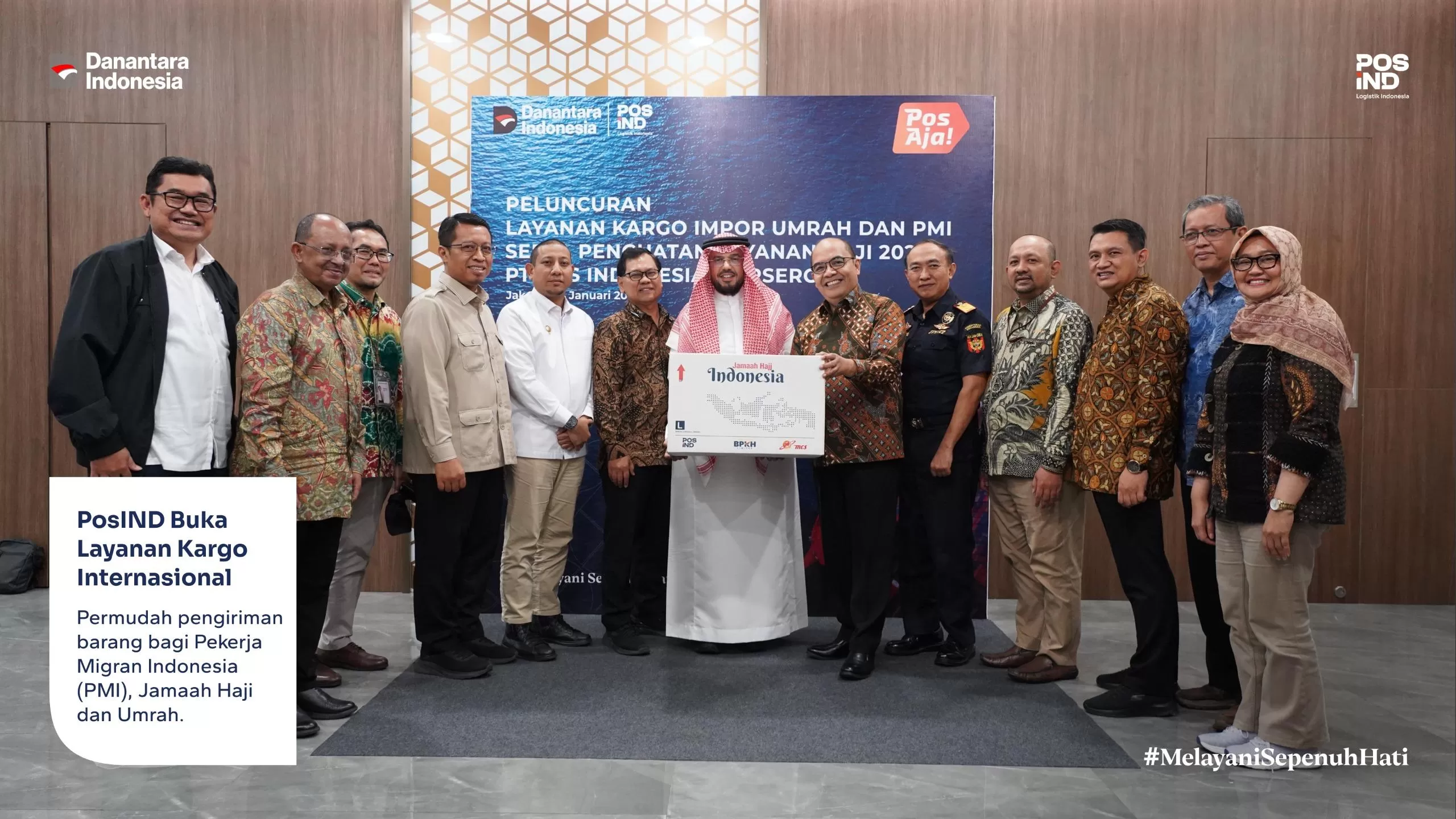 Pos Indonesia menghadirkan layanan kargo internasional bagi PMI serta jamaah Haji dan Umrah dengan ongkir terjangkau dan pengiriman lebih cepat. (posindonesia.co.id)