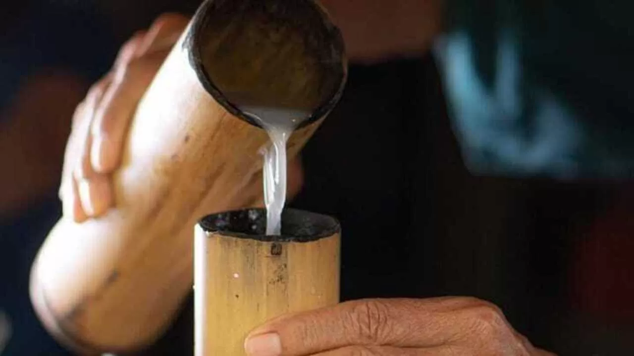 Tidak semua minuman fermentasi tradisional Indonesia memabukkan, karena ada yang kadar alkoholnya sangat rendah.   (Instagram/@nasitekorbali- via palpos.bacakoran.co)