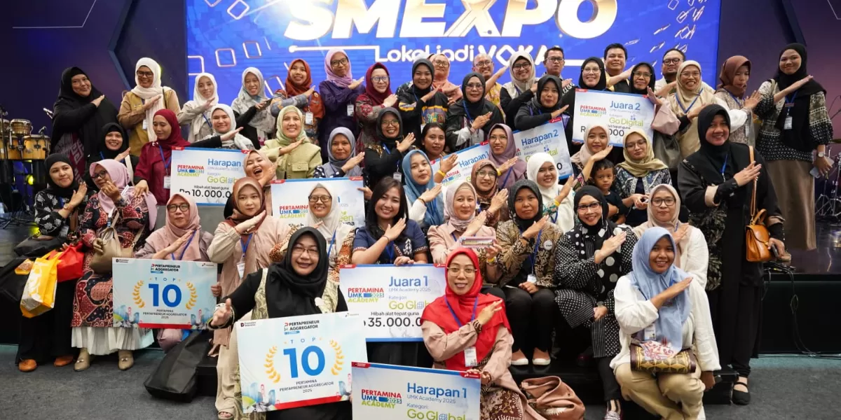 Pertamina menyalurkan hibah teknologi tepat guna Rp900 juta kepada 100 UMK peserta UMK Academy untuk mendorong daya saing dan kemandirian usaha. (Dok. Pertamina)