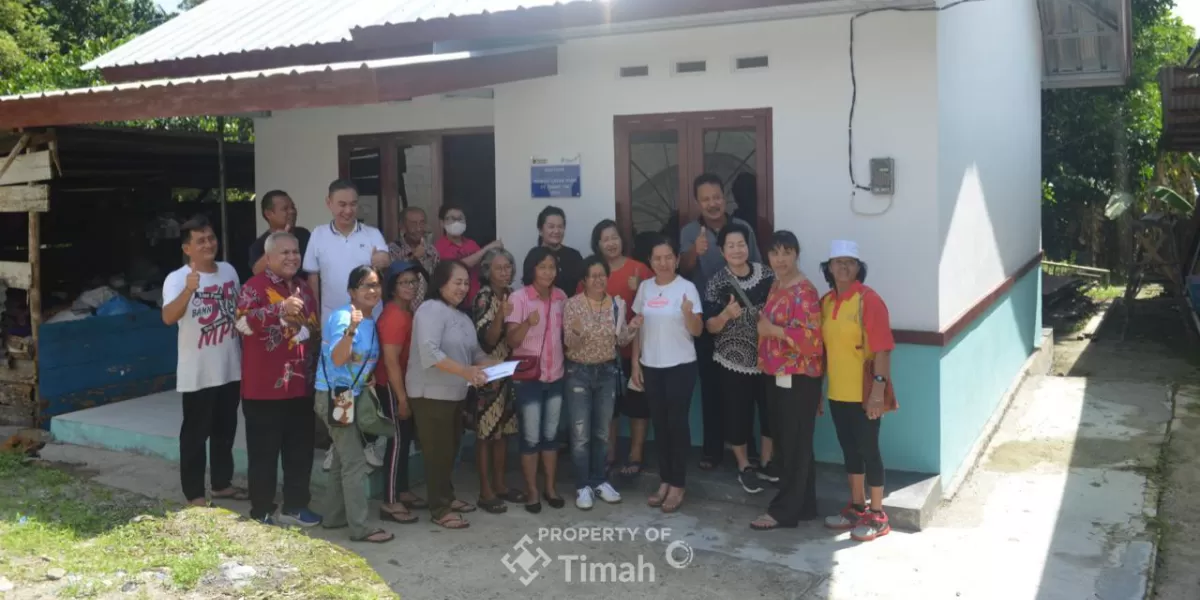 PT TIMAH Tbk membangun 11 rumah layak huni pada 2025 sebagai komitmen pengentasan kemiskinan dan peningkatan kualitas hidup masyarakat sekitar. (Dok. PT Timah)