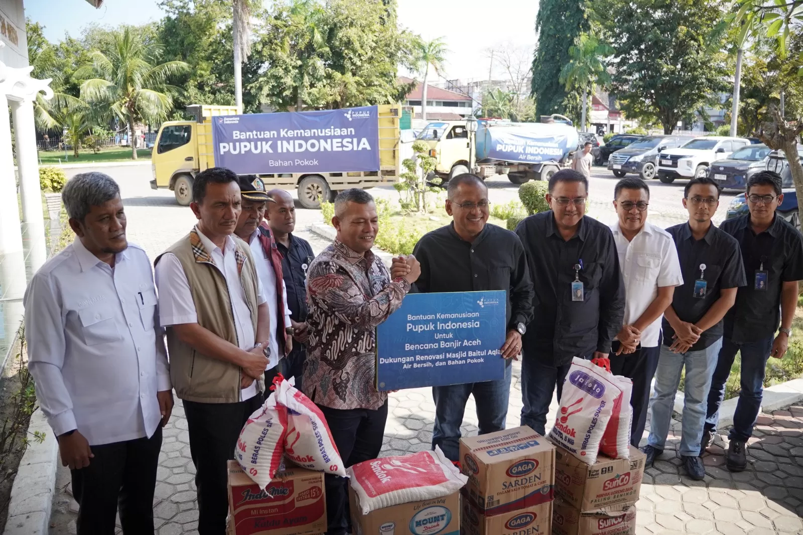 Pupuk Indonesia terus menyalurkan bantuan untuk pemulihan banjir Aceh Utara, mulai dari sembako hingga rehabilitasi masjid, dengan total bantuan mencapai Rp24 miliar. (Dok. Pupuk Indonesia)