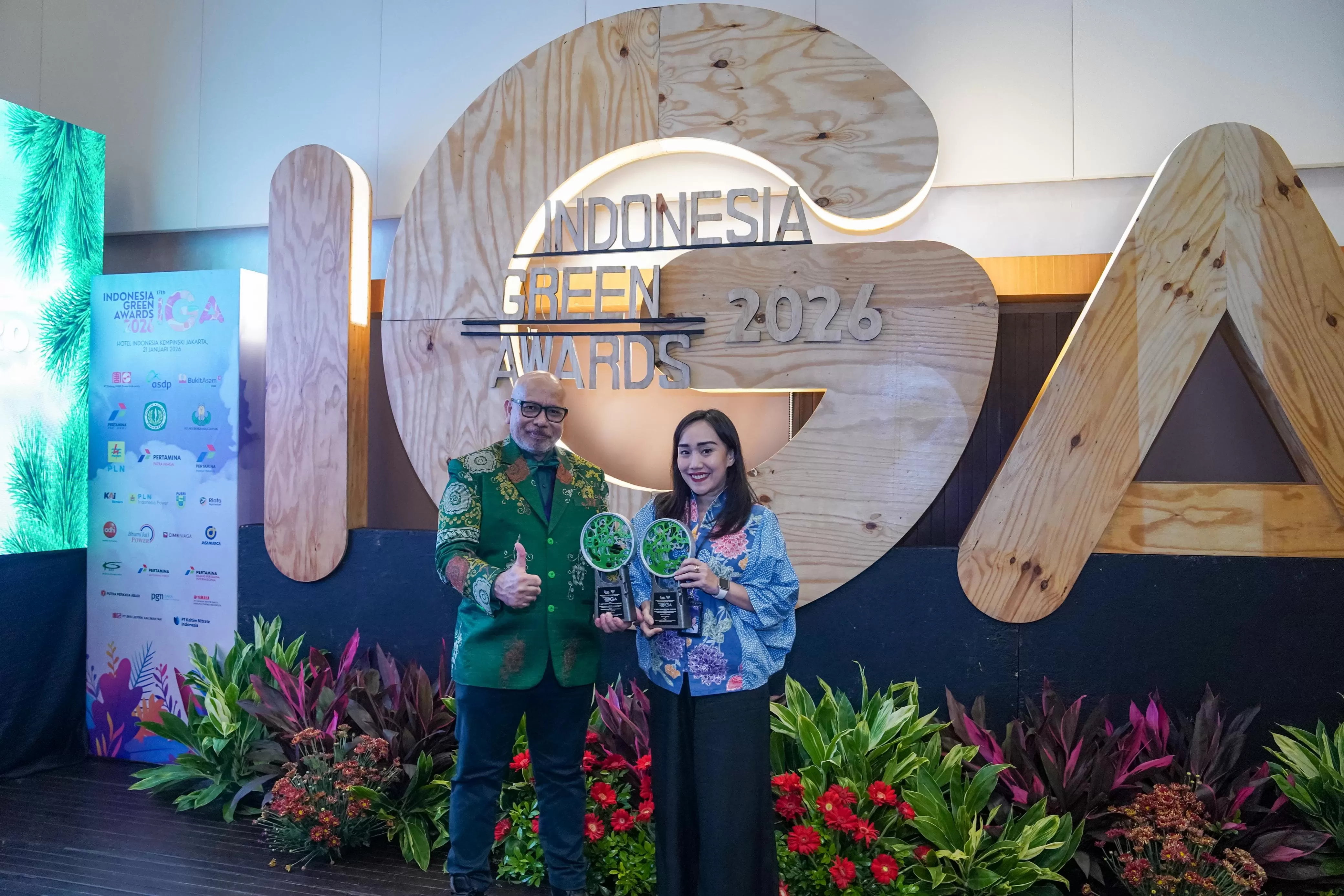ASDP raih dua Indonesia Green Award 2026 berkat konsistensi ESG sebagai strategi bisnis berkelanjutan dan berdampak nyata. (Dok. ASDP)