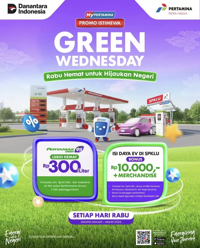 Promo Green Wednesday di MyPertamina.