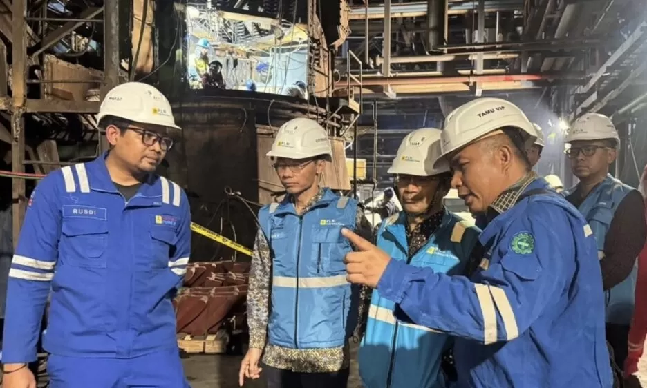 PLN Indonesia Power memperkuat pengawasan Overhaul Unit 7 PLTU Suralaya pada Bulan K3 2026.