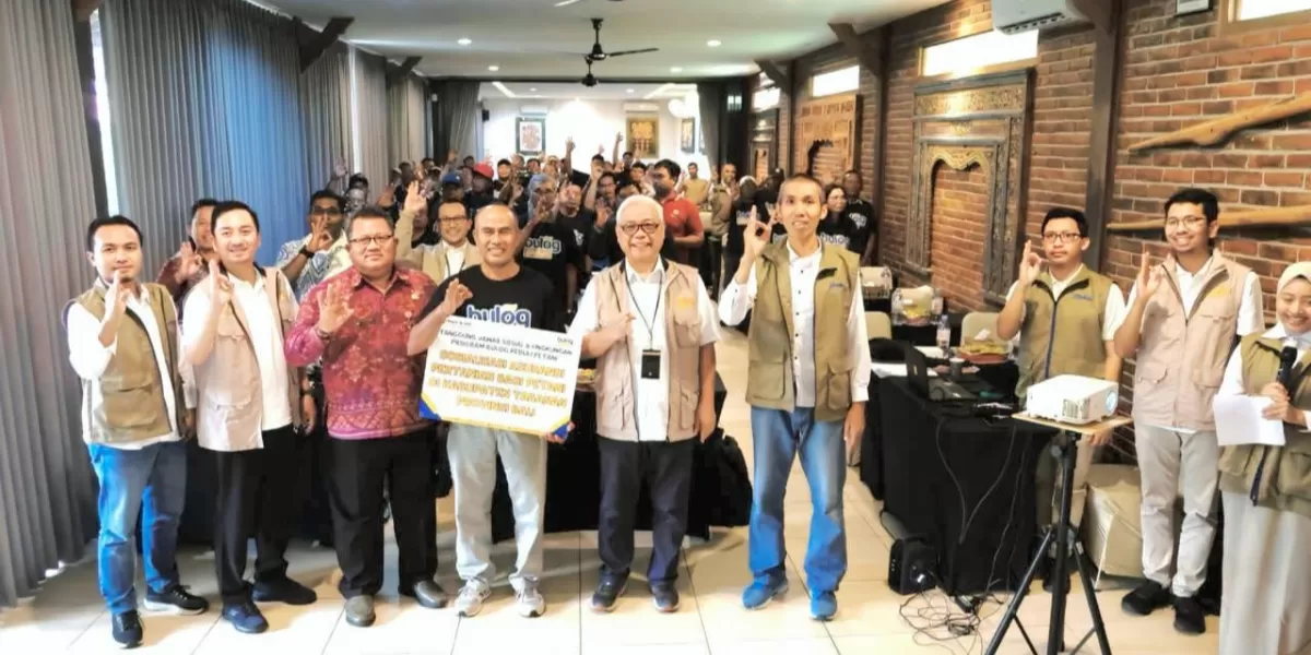 BULOG menggelar sosialisasi asuransi pertanian di Tabanan untuk melindungi petani dari risiko iklim dan menjaga ketahanan pangan nasional. (Dok. BULOG)