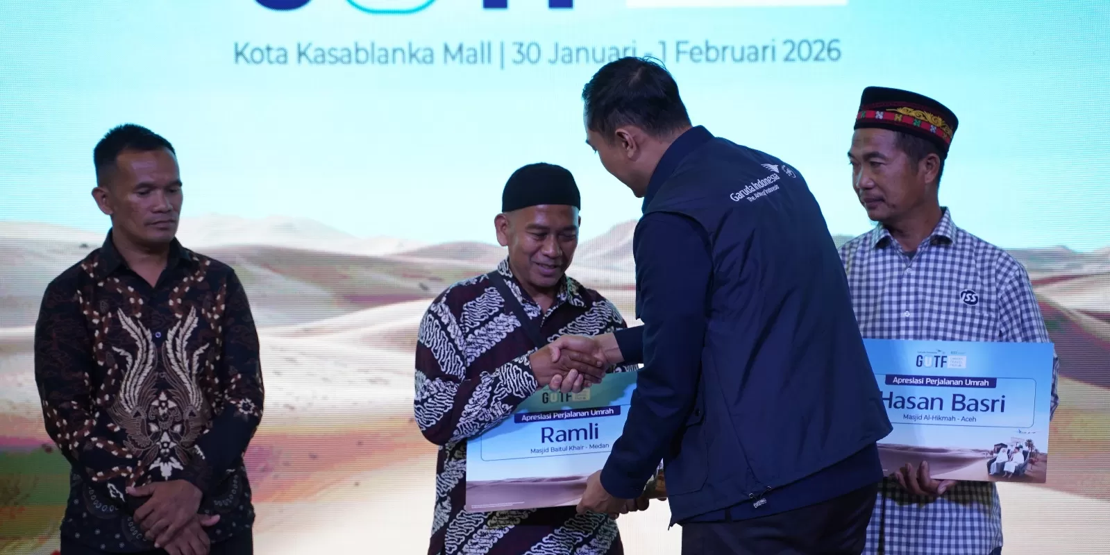 Momentum penutupan GUTF 2026 dimaknai Garuda Indonesia dengan program umrah khusus bagi marbot dari wilayah terdampak bencana.