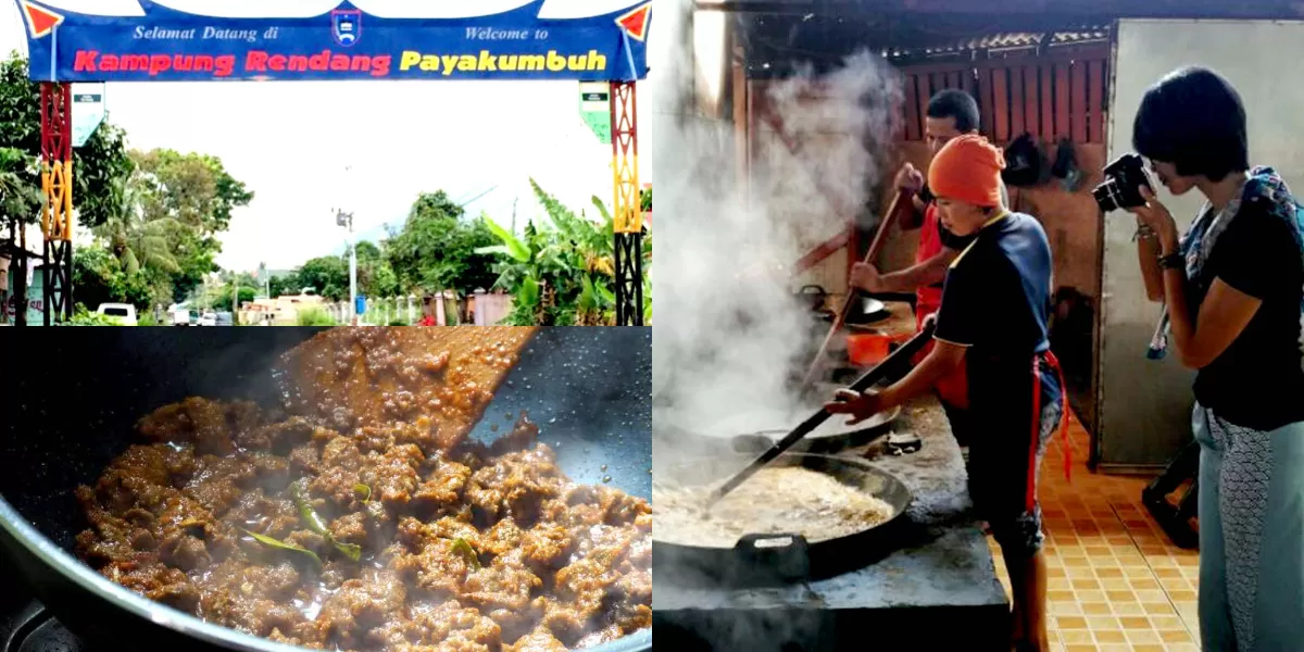 Di kampung Rendang terdapat sekitar 16 Industri Kecil dan Menengah (IKM) yang produksi rendang. (Facebook/Labuhsilang Homestay)