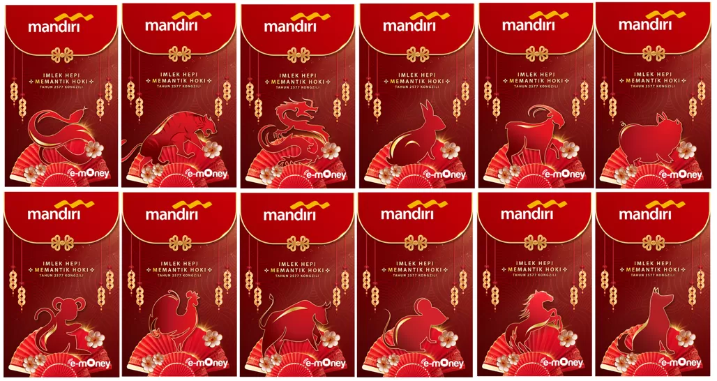 Desain eksklusif, fungsi tetap praktis, Mandiri e-Money edisi Imlek siap menemani transaksi dan koleksimu!