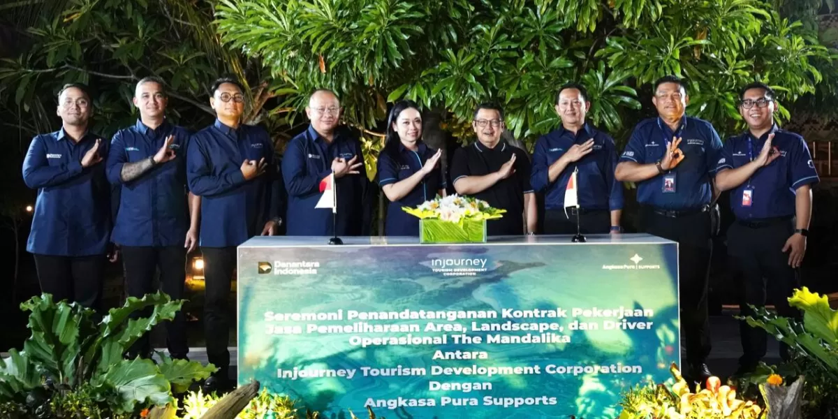 ITDC dan Angkasa Pura Support memperkuat kerja sama di The Mandalika untuk meningkatkan layanan kawasan, kesiapan operasional, dan penyerapan tenaga kerja lokal berkelanjutan. (Dok. ITDC)