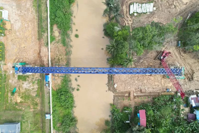 WIKA terus menunjukkan komitmennya dalam mendukung pembangunan infrastruktur strategis nasional melalui proyek Pembangunan Jaringan Interkoneksi Instalasi Pengolahan Air (IPA) Sepaku. (DOK. WIKA)