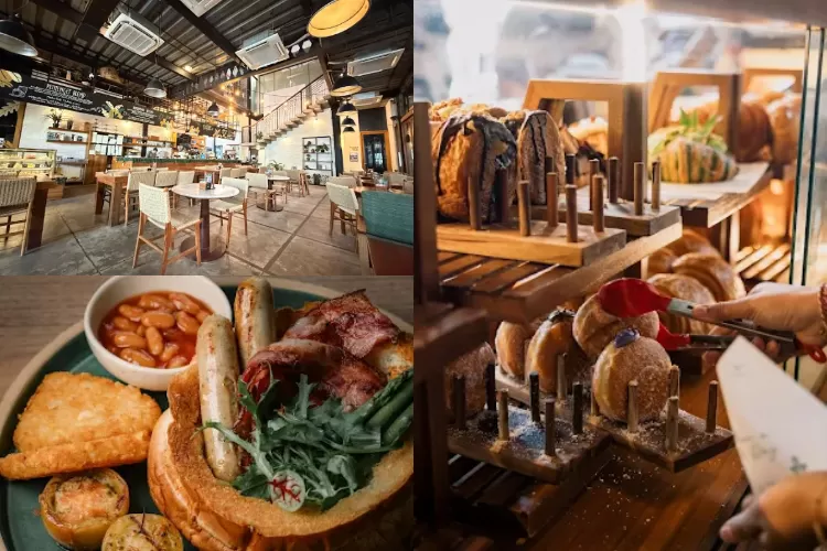 Livingstone Cafe & Bakery tempatnya nyaman dan menawarkan banyak pilihan cake dan pastry. (Kolase foto: Google (拓荒者, Livingstone Seminyak))